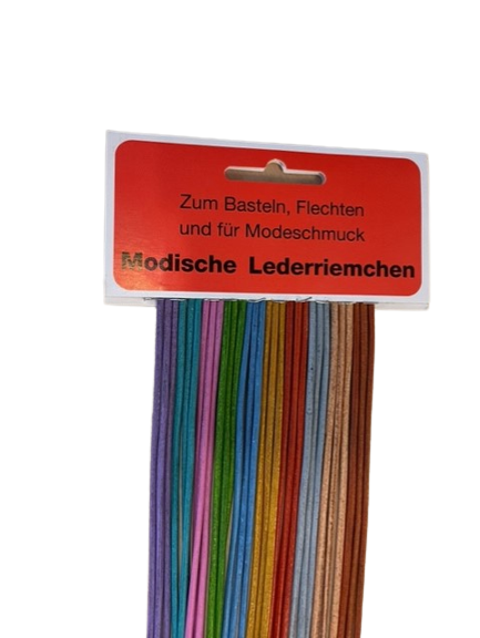 
                  
                    Leatherlace 100 cm thin (30 pcs on a card)
                  
                