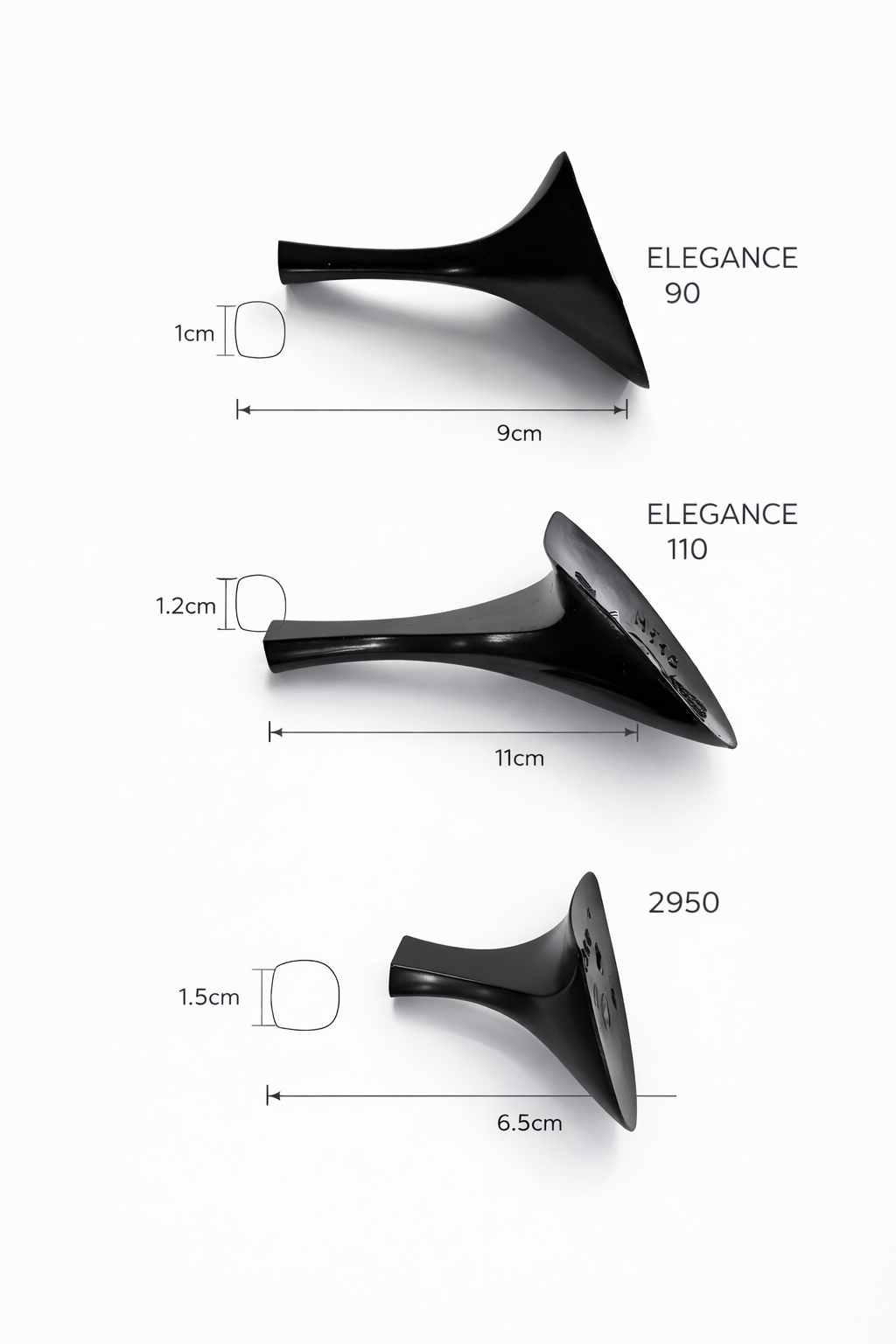 
                  
                    Stilet klack/block (svart) välj form
                  
                