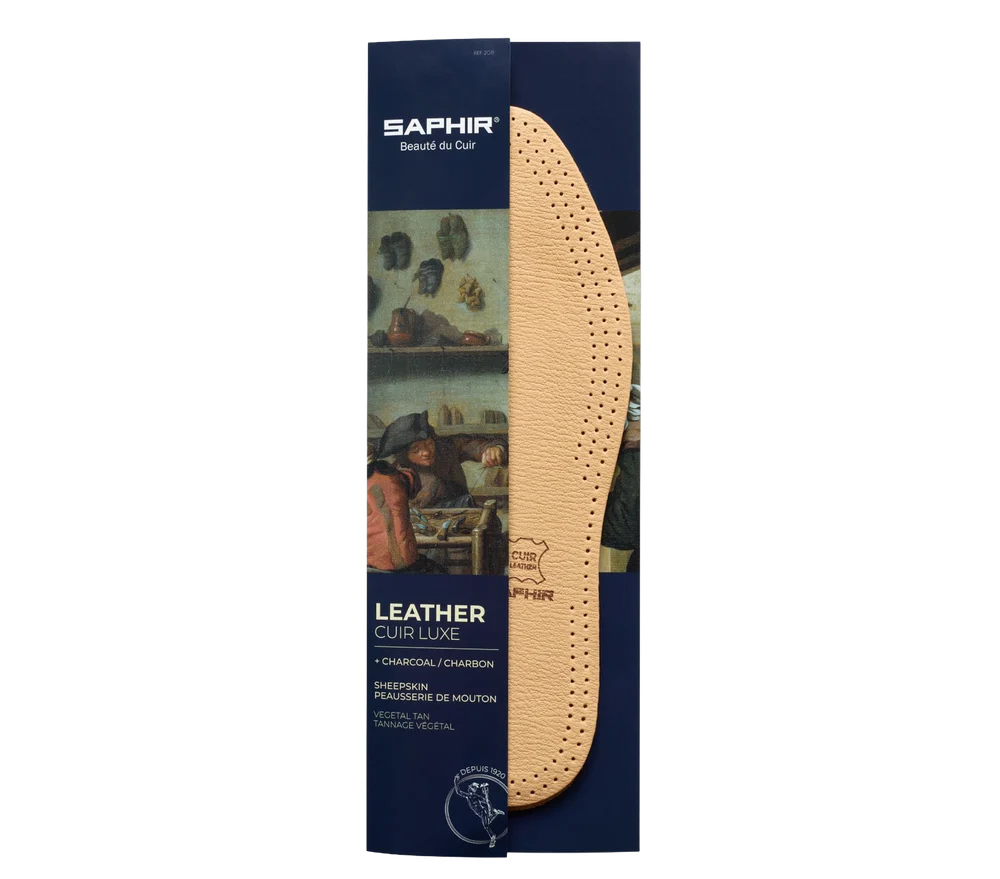 
                  
                    Saphir Leather & Charcoal Insole
                  
                