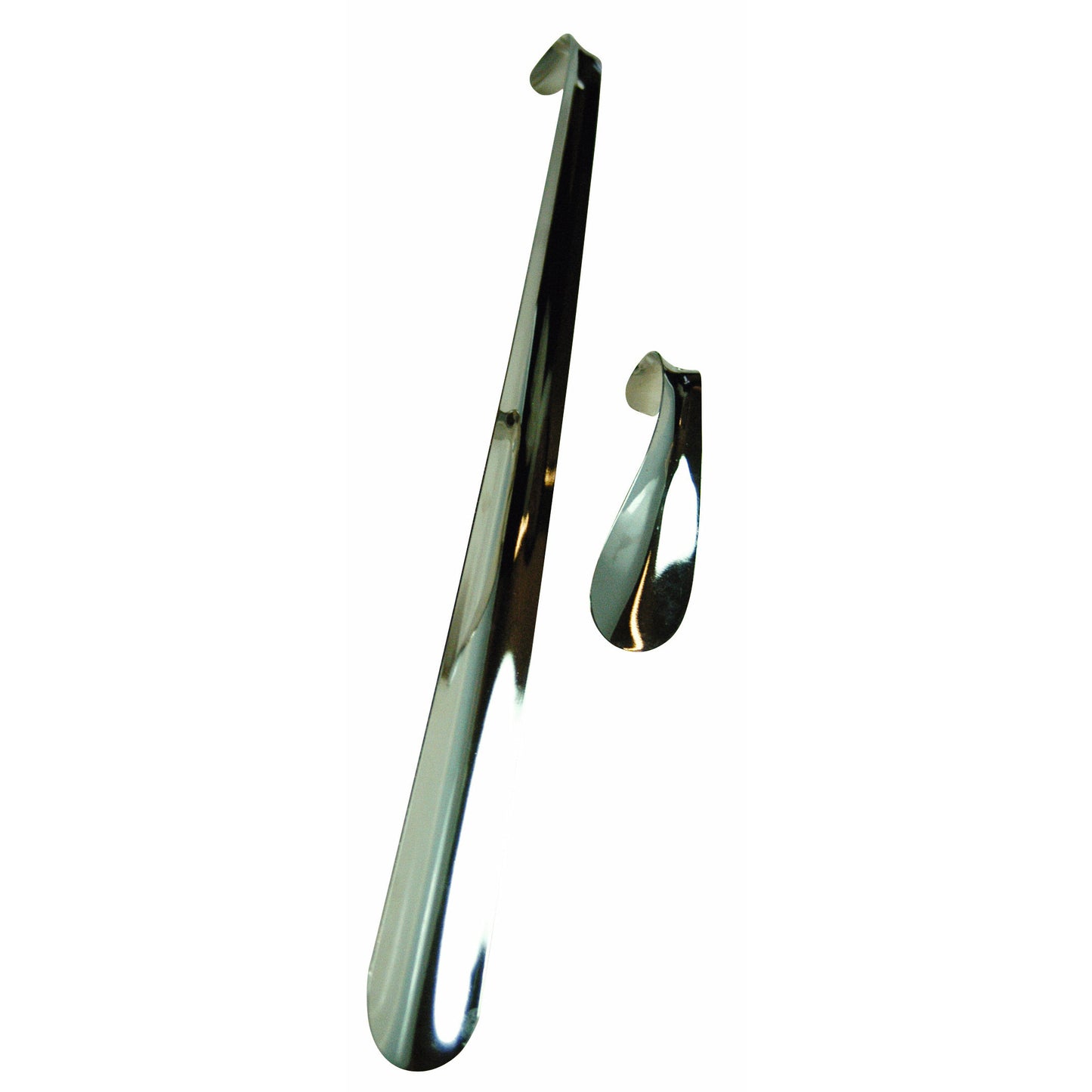 
                  
                    Skohorn, metall, förkromad, med krok. 15cm. 10 pack.
                  
                