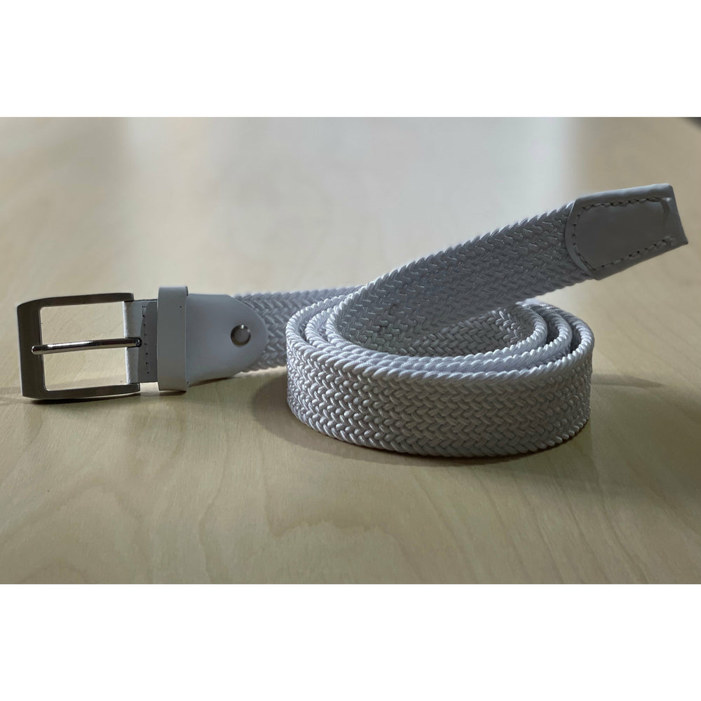 Elastic belt white