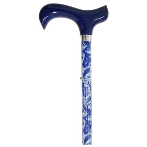 Käpp/stick, blue paisley